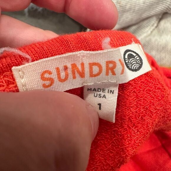 Sundry red and blue star pullover crewneck sweatshirt - Picture 3 of 3